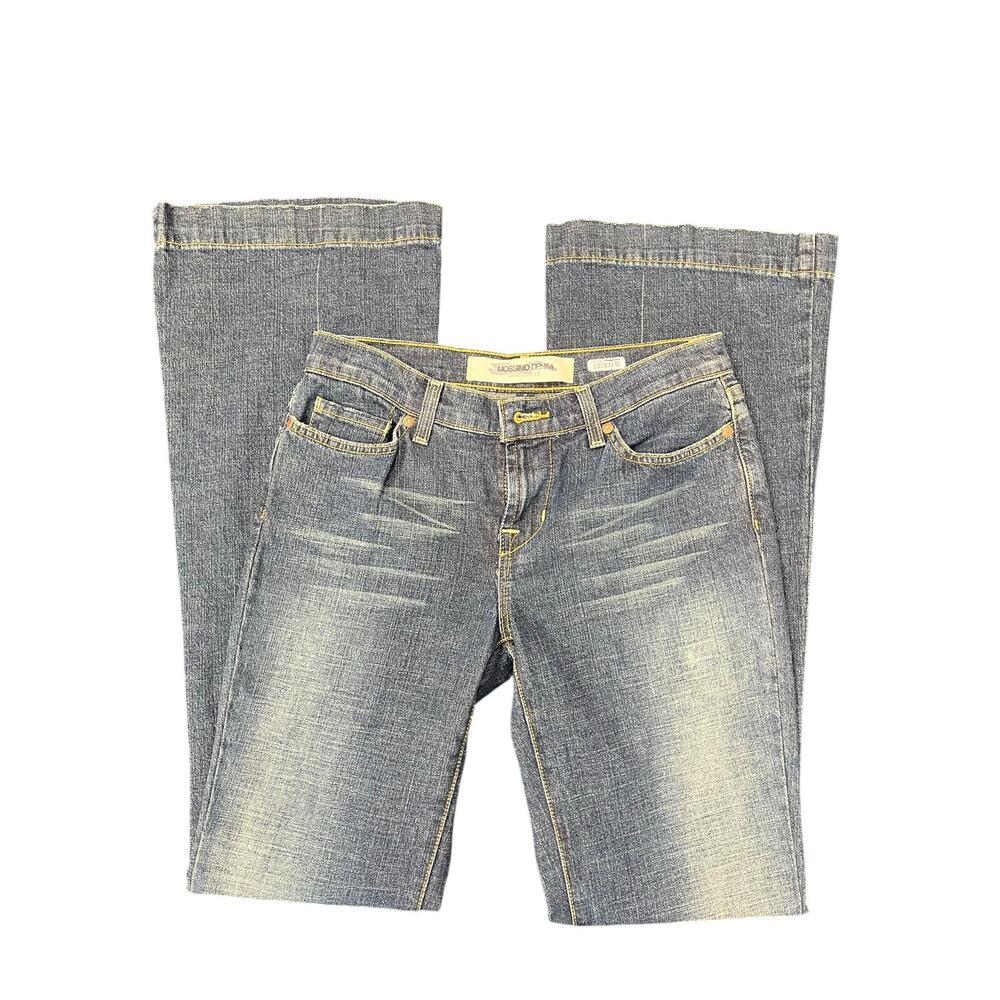 y2k flared low rise jeans size 2